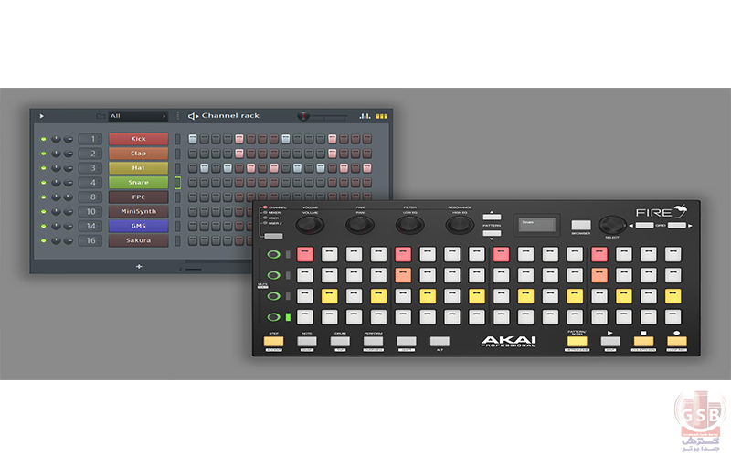 بهترین و کمترین قیمت خرید و فروش میدی کنترلر آکایی Akai Fire NS