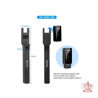 نگهدارنده میکروفن بیسیم بویا Boya  BY-XM6-HM