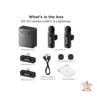 میکروفن بی‌سیم بویا Boya V3 Combo