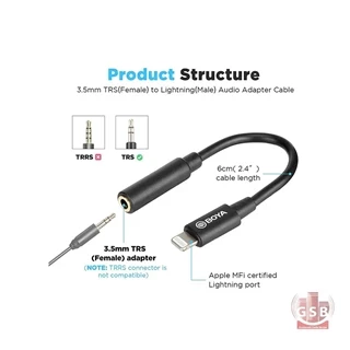 رابط میکروفن بویا به ایفون بویا Boya BY-K8