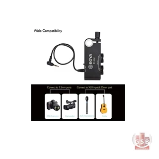 میکسر صدای پرتابل دوربین بویا Boya BY-MA2