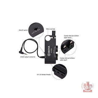 میکسر صدای پرتابل دوربین بویا Boya BY-MA2