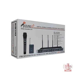 میکروفن دوکانال بی سیم دستی ساندکو Soundco SU-6200 H