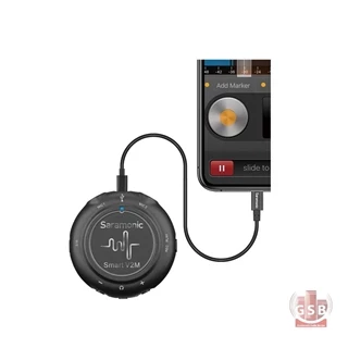 کارت صدا موبایل و میکروفن یقه ای سارامونیک Saramonic Smart V2m