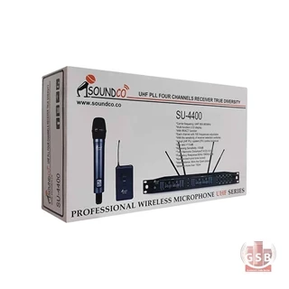 میکروفن چهار کانال بی سیم هدمیک یقه ای ساندکو Soundco SU-4400 C