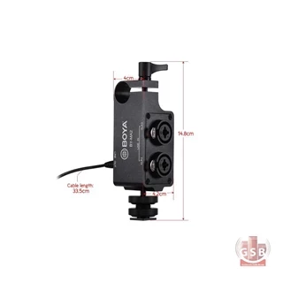 میکسر صدای پرتابل دوربین بویا Boya BY-MA2