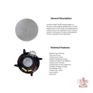 بلندگو سقفی ساندکو Soundco TW-365 