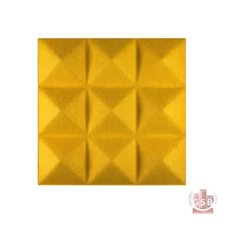 عایق نمدی وول پنل مدل اهرام 60×60