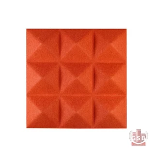 عایق نمدی وول پنل مدل اهرام 60×60